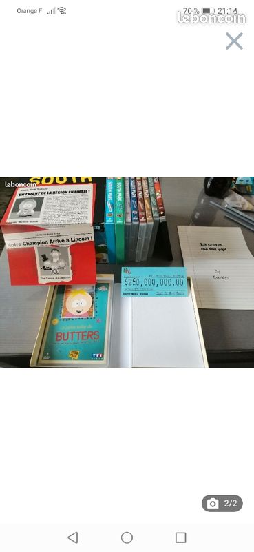 L'intégral de la saison 1 à 21 de South Park, un coffret collector butters DVD et le film South park (image 2)