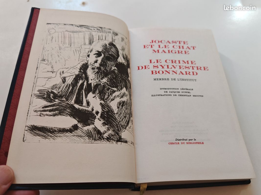 Livre ANATOLE FRANCE "Jocaste et le chat maigre" (image 4)