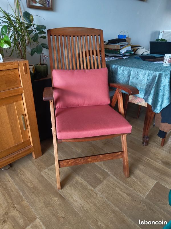 Fauteuil en teck massif (image 3)