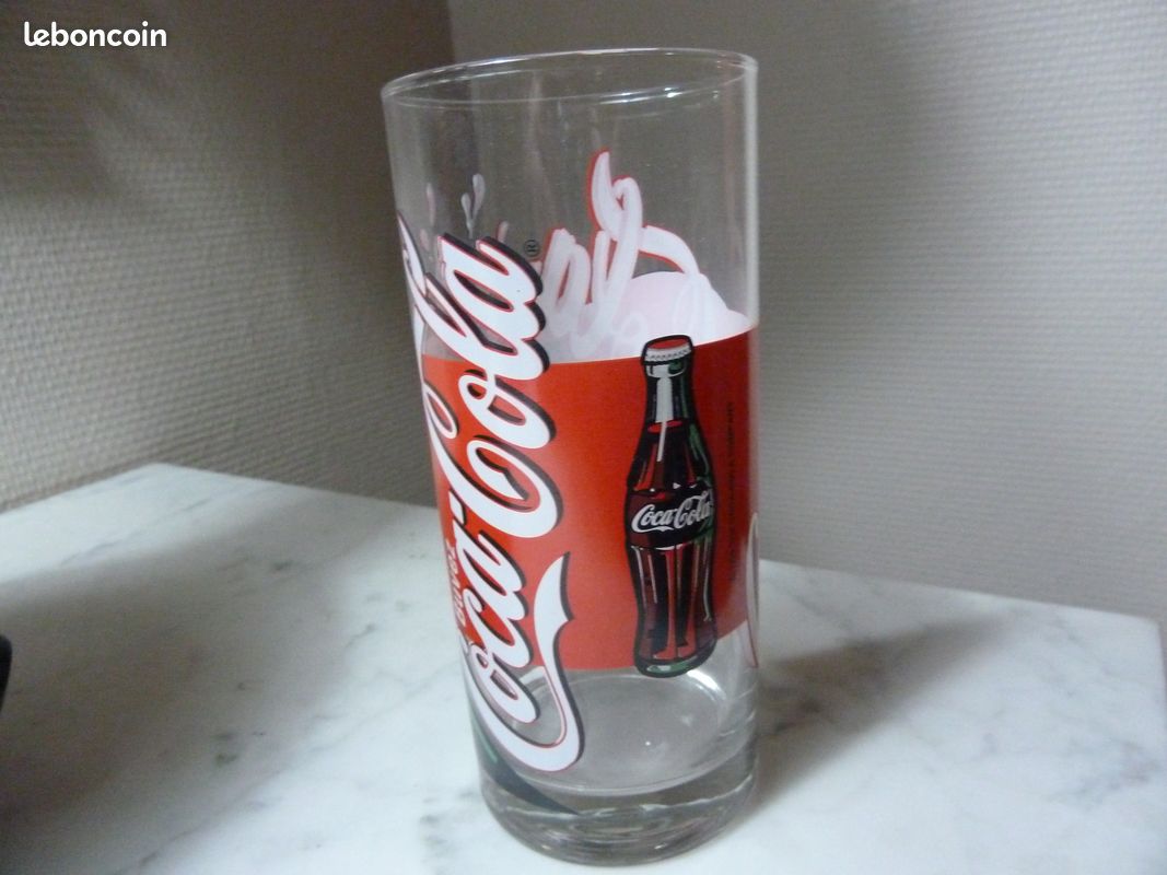 Lot de 6 grand verres ancien coca cola serie limitee (image 4)