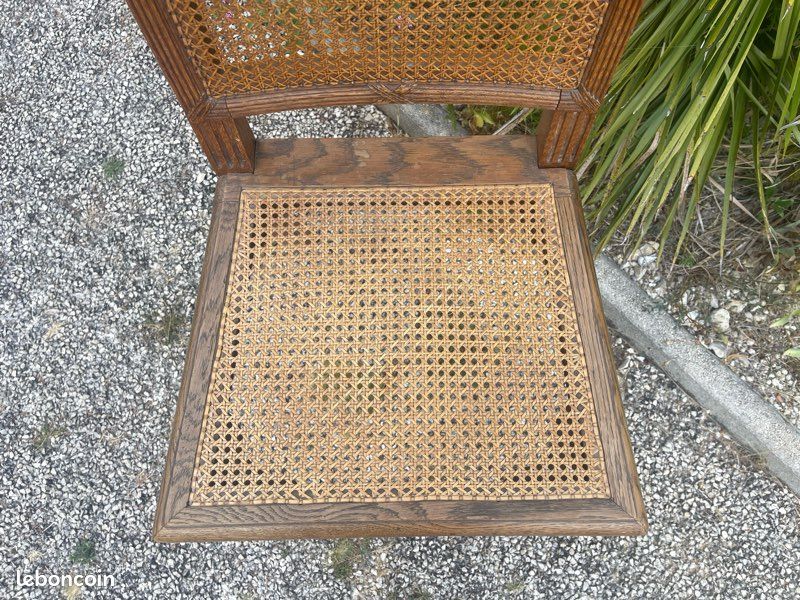 Chaise de bureau cannée (image 5)