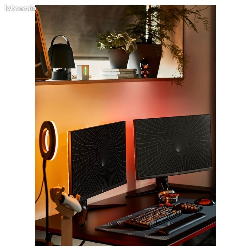 HUVUDSPELARE
Bureau gamer, noir, 140x80 cm (image 2)