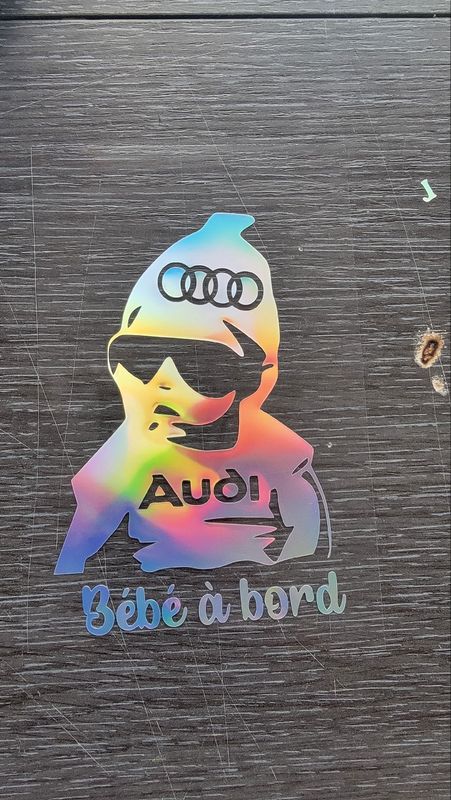 Sticker Bébé à Bord Audi