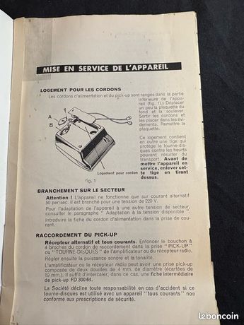 Mange-Disque PEPITO 1968 - Objet Vintage Rare - Électroménager Rétro, Non Testé, Bon État