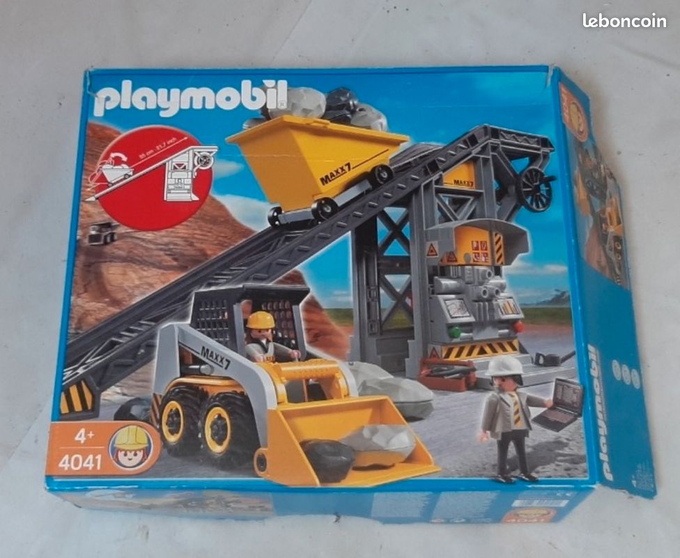 Set De Construction Playmobil Chantier – Convoyeur 4041 Avec Machinerie Et Commandes
