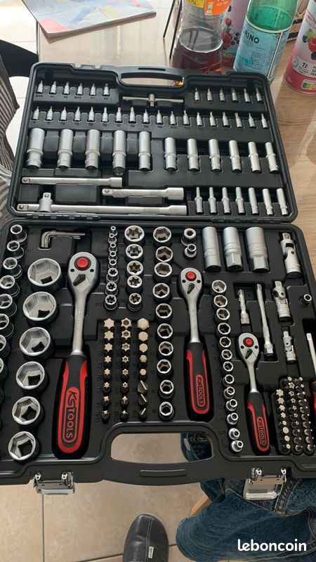 Kit De Douilles Et Clés Torx (195 Pièces) + Jeu De Clés Mixtes 6-32 Mm (25 Pièces) - KS Tools Et Kraftmann - Pour Mécanique Auto, Bricolage