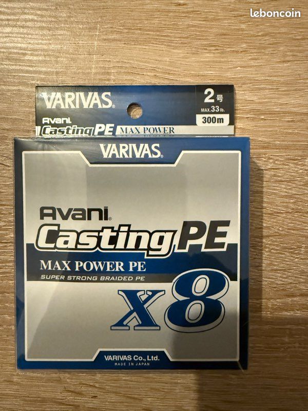 Varivas Avani Casting PE Max Power X8 – 300 M, PE 5, Tresse Casting