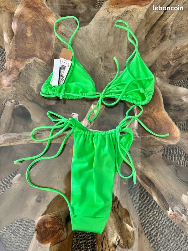 Maillot de bain pièces vert fluo Etam Vêtements