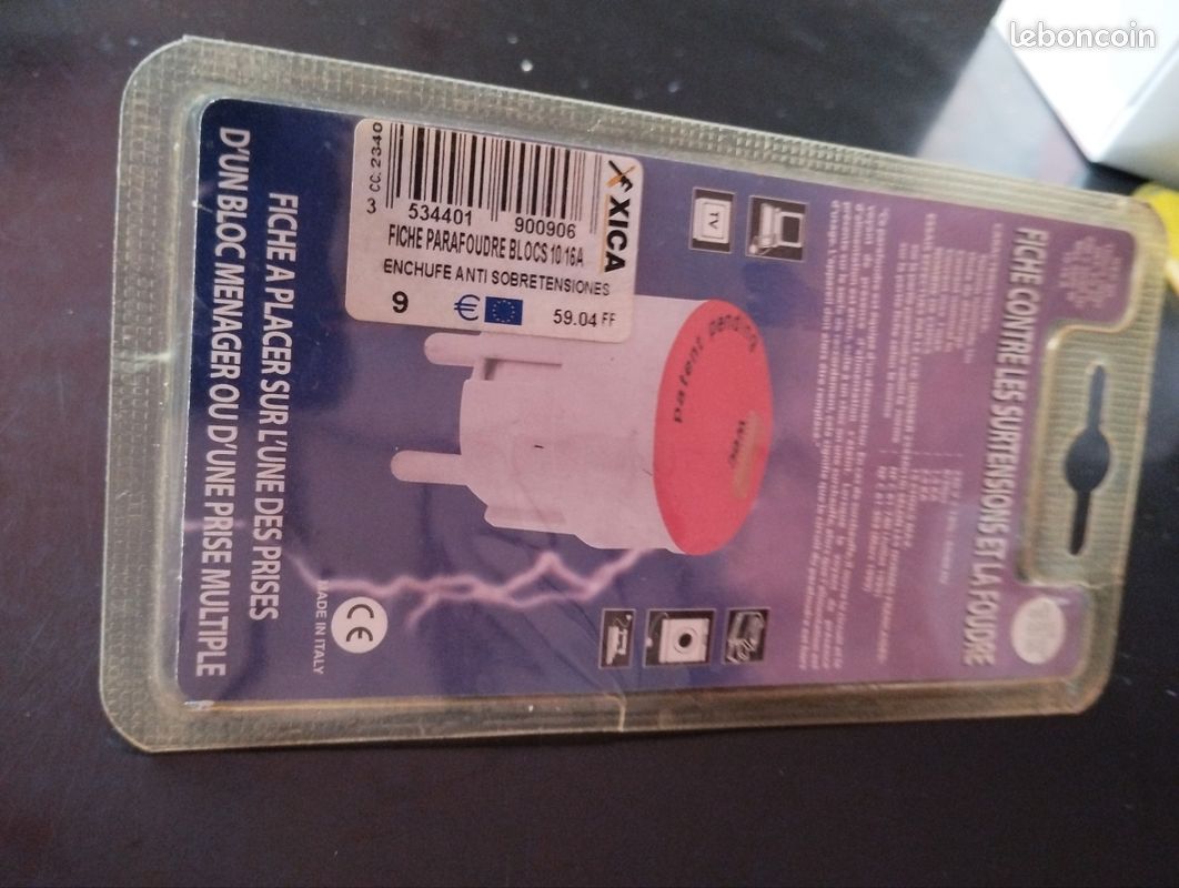 Fiche de protection contre la foudre pour multiprise (image 2)