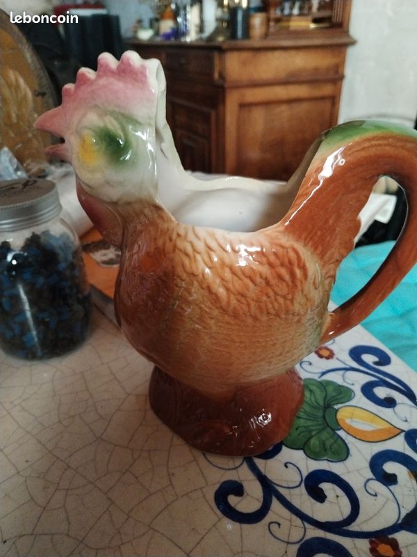 Superbe coq faïencerie Poet Laval (image 1)