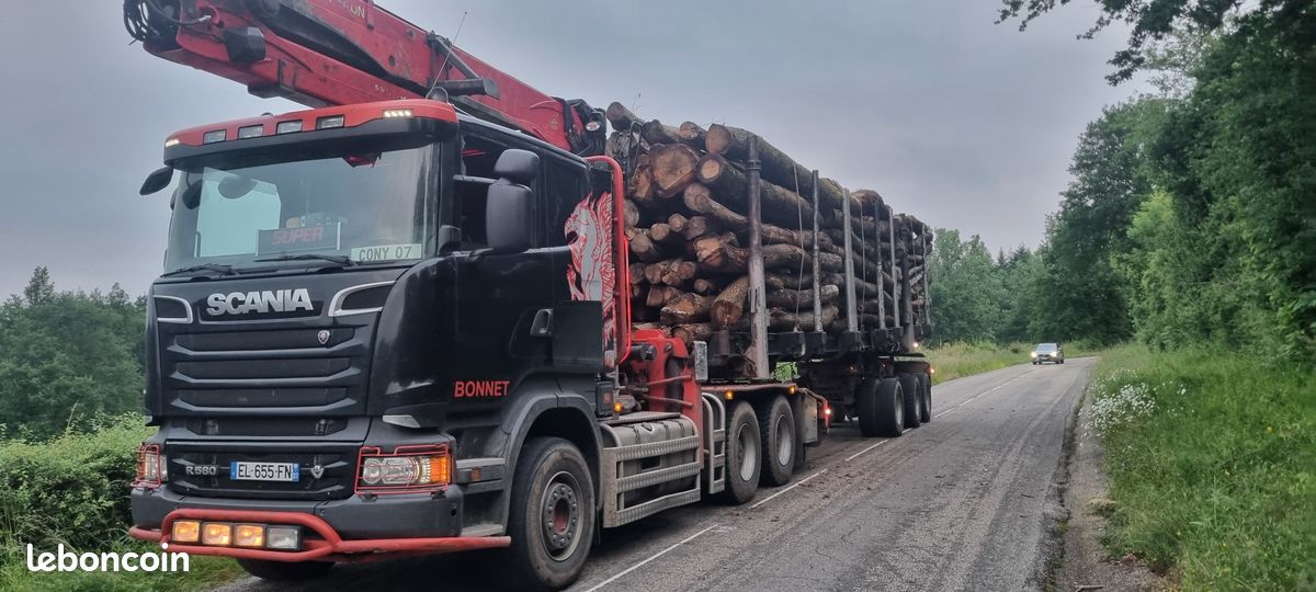 Ensemble scania R580 grumier (image 1)