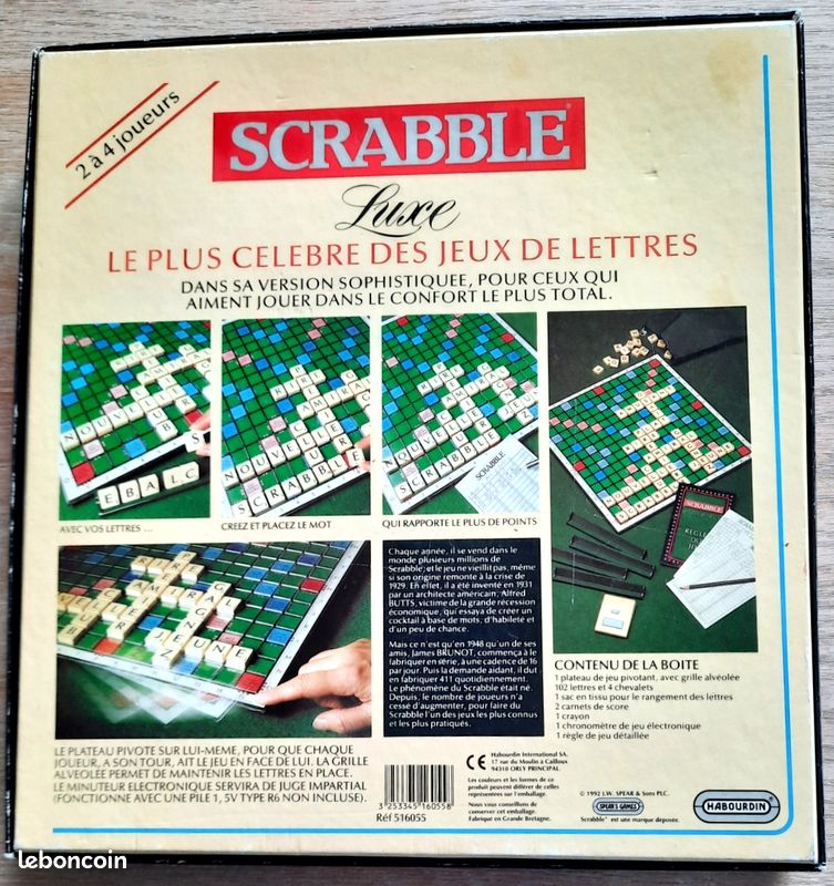 Jeu SCRABBLE DE LUXE - Plateau tournant (image 5)