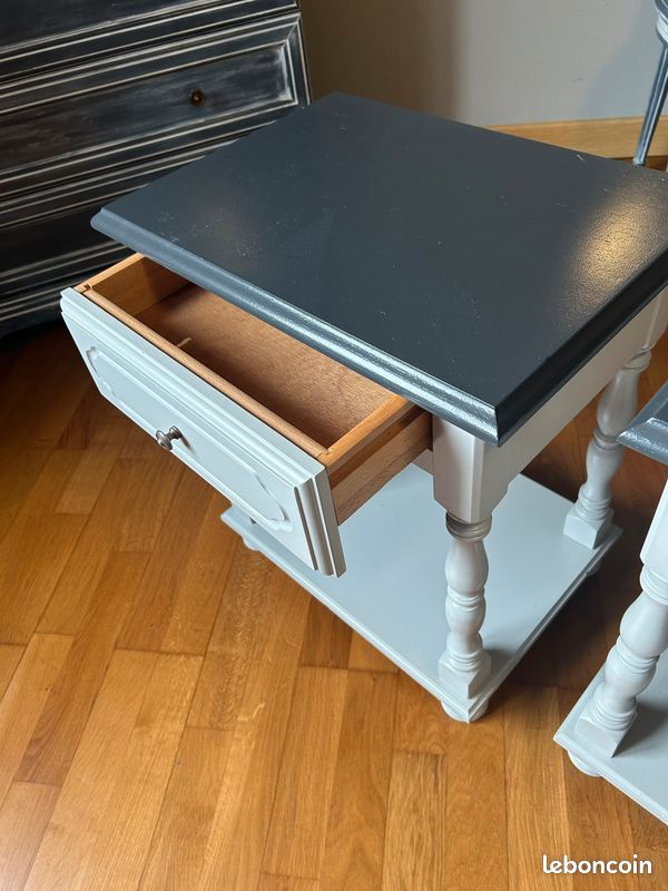 Table Chevet Merisier x2 (image 2)
