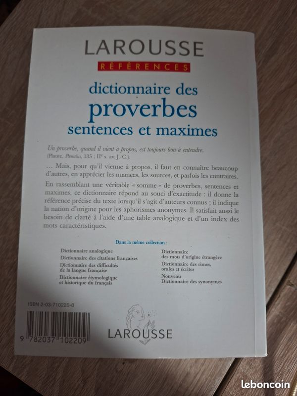Dictionnaire des proverbes, sentences, et maximes (image 2)