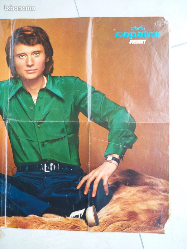 Poster Johnny Hallyday Format 39 X 60 Cm - Neuf, Affiche Collector Du Rocker Français