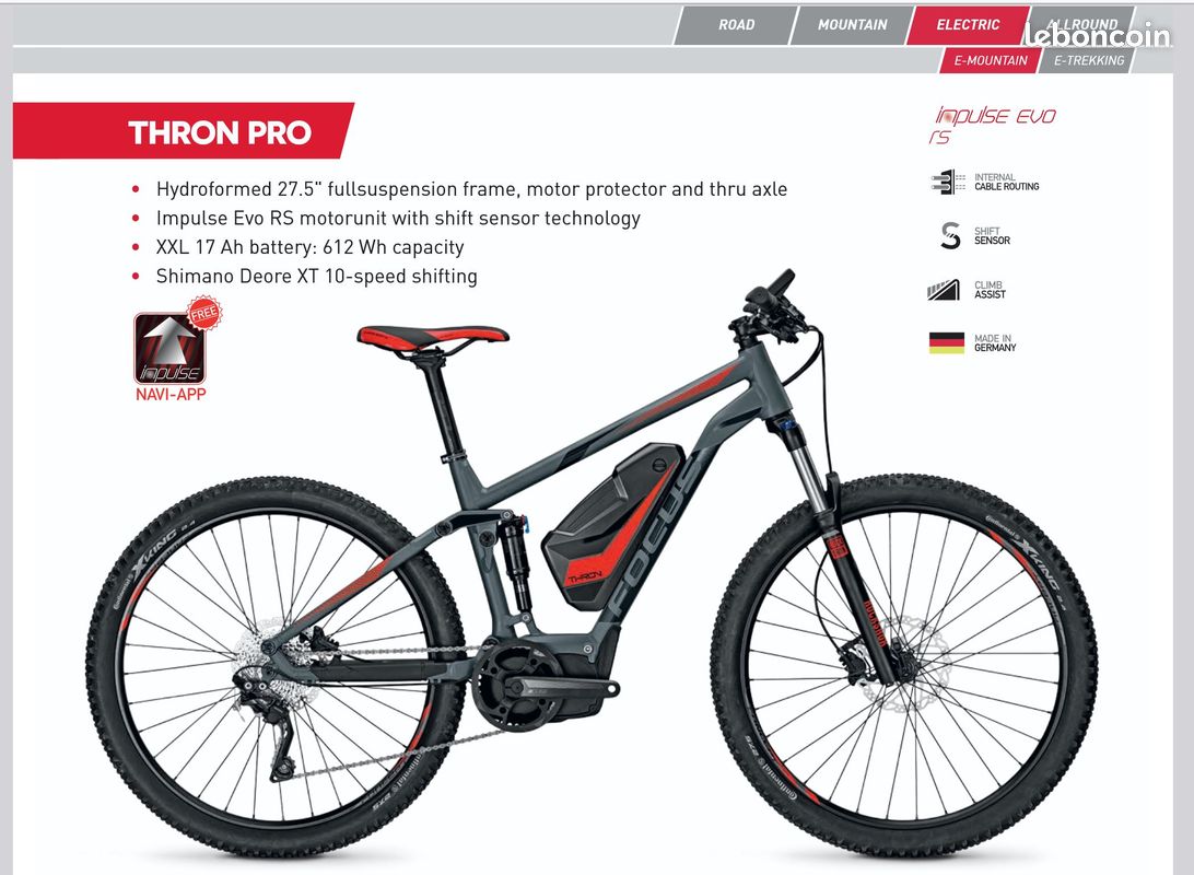 Focus Thron Focus Biammortizzata VTT Électrique Focus Thron Pro