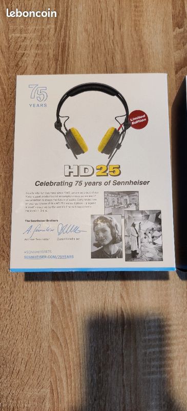 Sennheiser HD 25 Édition Limitée jaune 75 ème anniversaire NEUF (image 8)