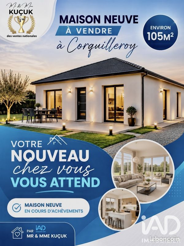 Maison 5 pièces 105 m² · à Corquilleroy · 105 m² · 199 999 €