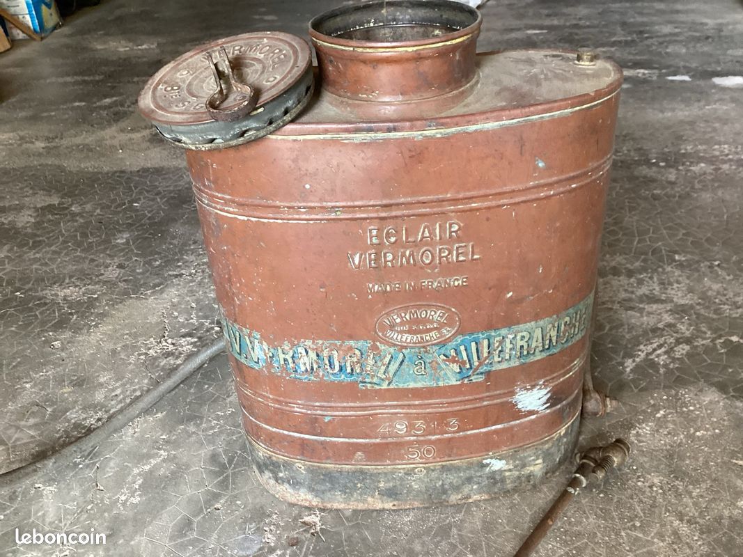Pulvérisateur ancien en cuivre Éclair Vermorel (image 2)