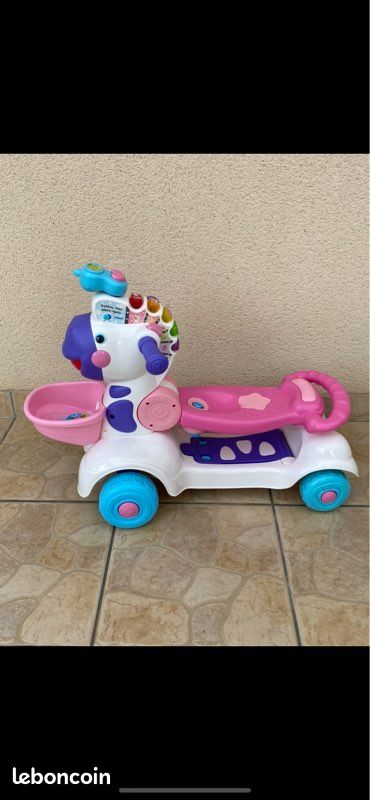 Porteur Trottino Mon ZÃ¨bre Rigolo Trottinette Vtech Porteur