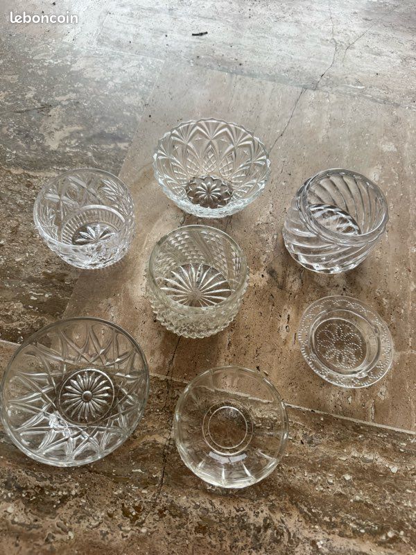 Lot 7 coupelles vintage en verre (image 3)