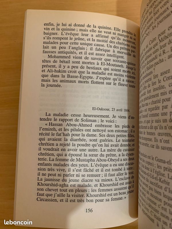 Livre ''Lettres d'Egypte 1862-1869'', L.L.Duff-Gordon 2002 (image 7)