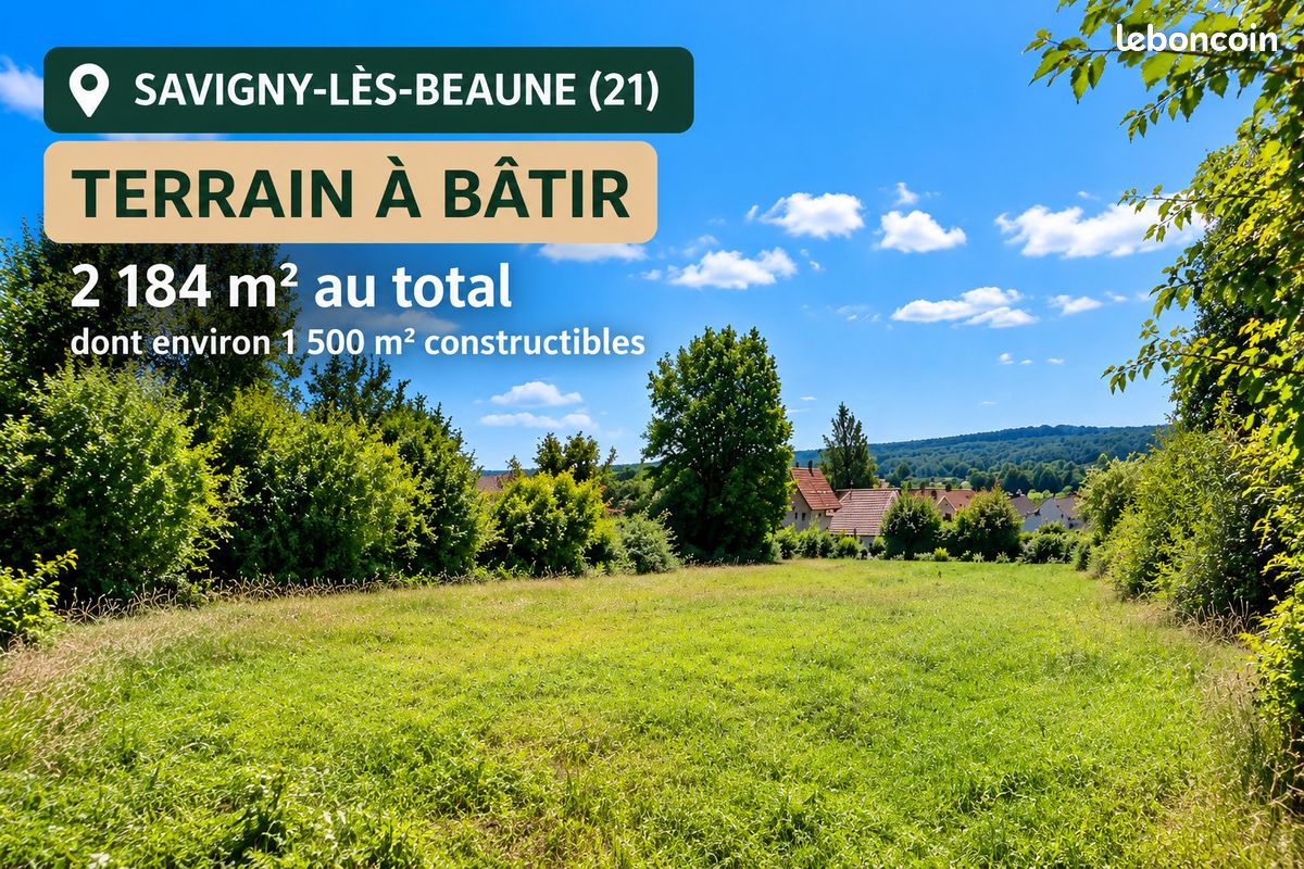 Terrain 2184 m² · à Savigny-lès-Beaune · 2 184 m² · 135 000 €