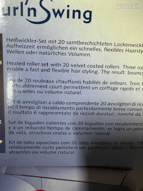 Bigoudis à Permanente Wella Natural Shapers Taille S - Couleur Violette, Neuf Sous Blister