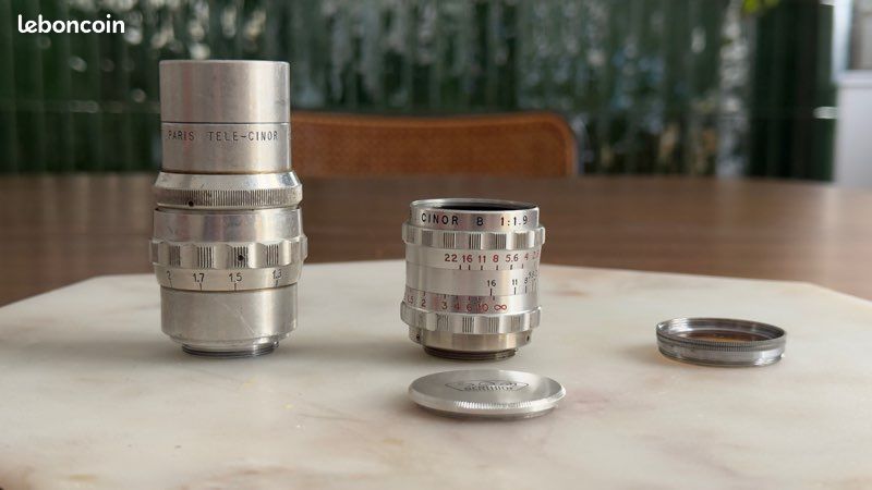 Objectif De Cinéma Som Berthiot Stéréo Cinor F/3.5 – Monture C – Pour Restauration