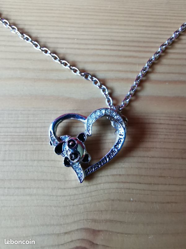 Collier argent panda (image 1)