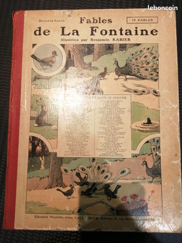 Fables de la Fontaine illustrées par Benjamin Rabier deuxième partie (image 1)