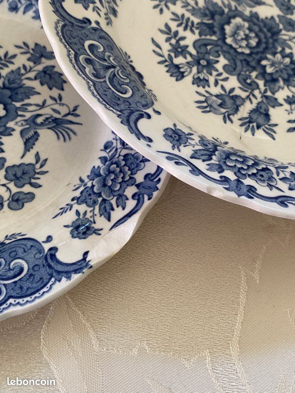 Assiette bleue calèche - Quadrifoglio