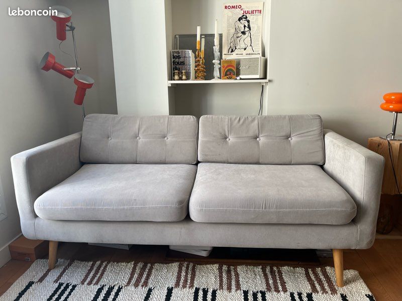 Canapé gris (image 3)
