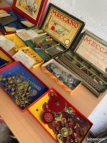 Lot Meccano Vintage N2 Et 4 France avec boîtes