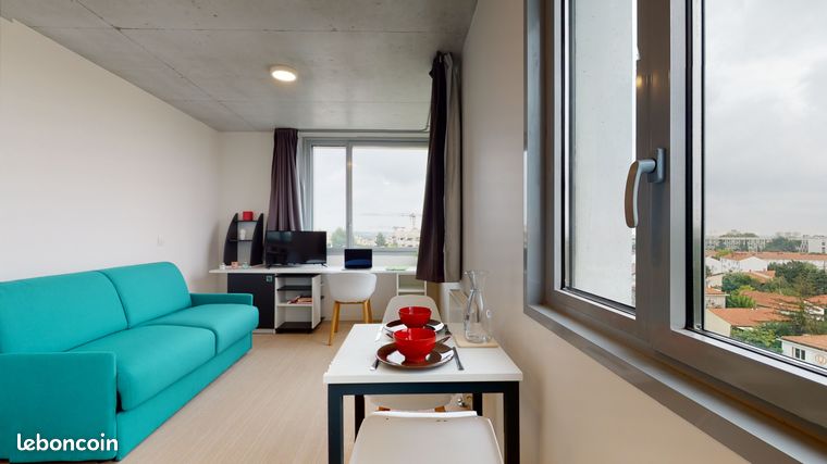 Studio 18m² meublés et équipés en résidence sécurisée quartier estanove