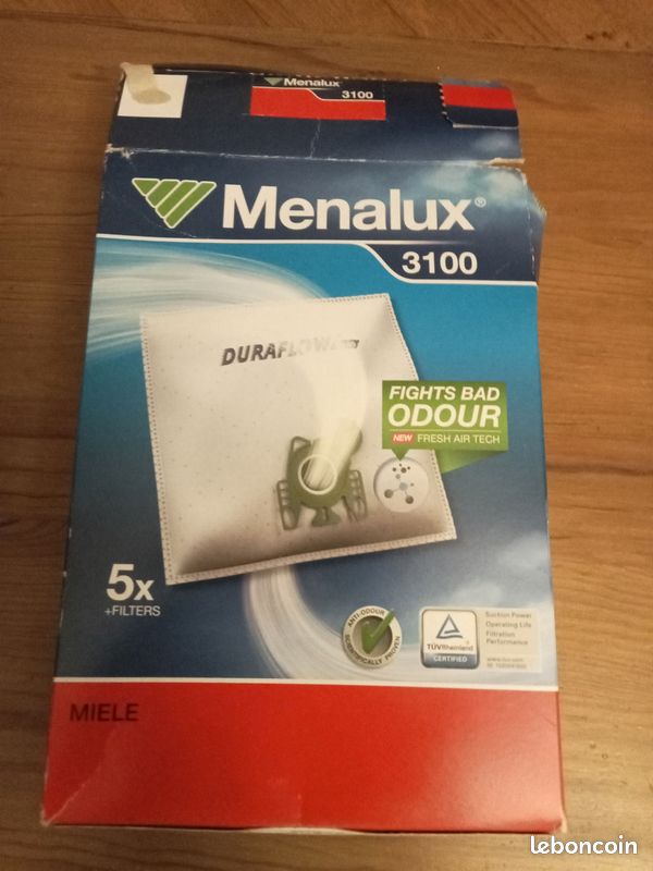 Lot De 5 Sacs D'aspirateur Menalux 3300P – Compatibles Avec Philips Et Autres