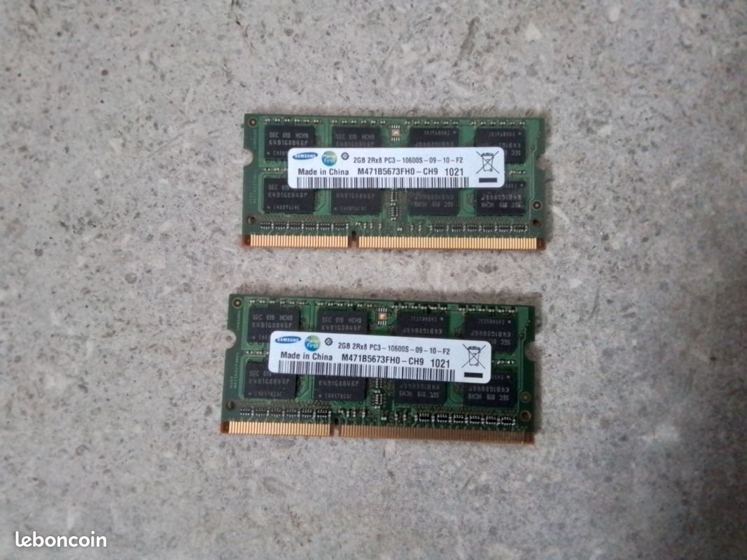 Carte mémoire 2gb 2r×8 pc3 (image 1)