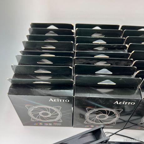 Lot De 33 Ventilateurs PC 120mm – 1200 RPM, Refroidissement Silencieux, Neufs