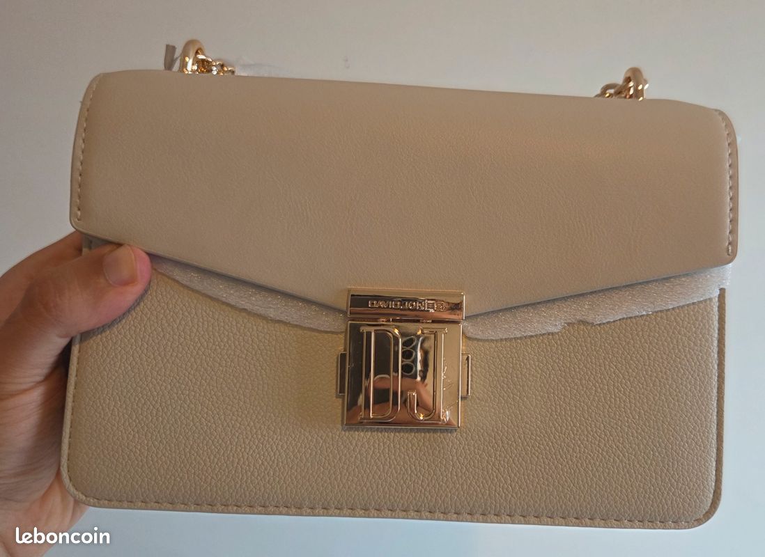 Sac à main David Jones Paris – Noir ou Beige – Neuf (image 6)