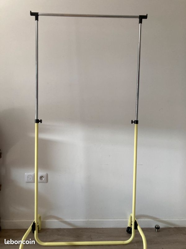 Portant à vêtements réglable sur roulettes (image 2)