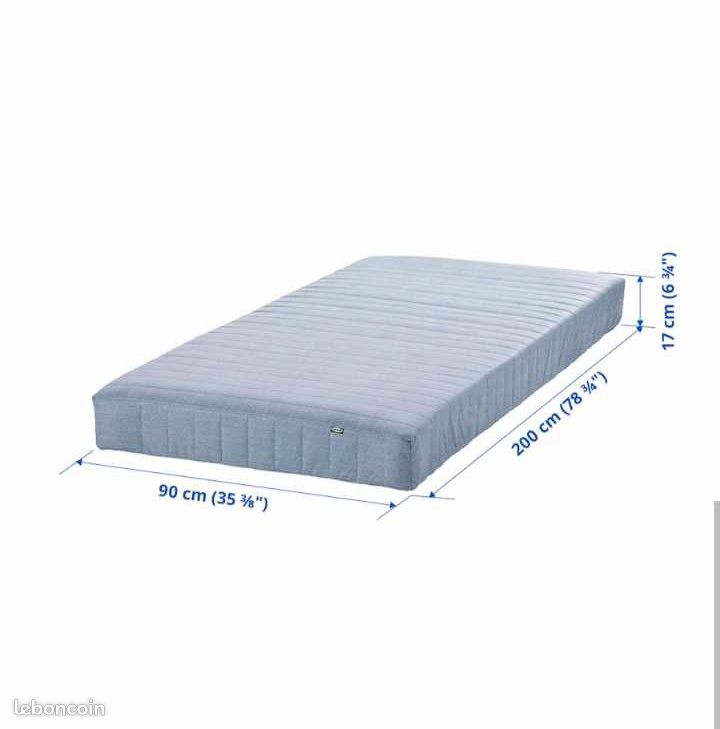 Urgent à cause de déménagement Matelas Hafslo ikea en très bon état (image 7)