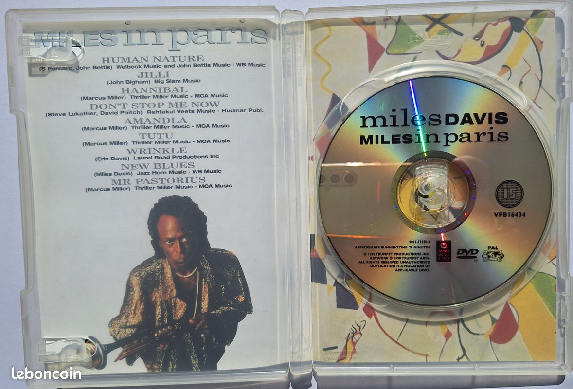 DVD Miles DAVIS à Paris au Zénith (image 3)
