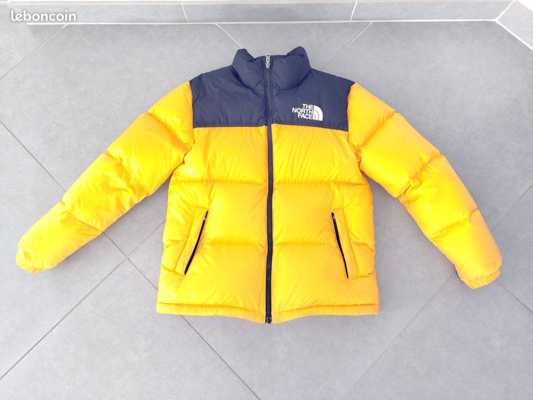 Doudoune The North Face 700 jaune et noir Junior XL 14 ans