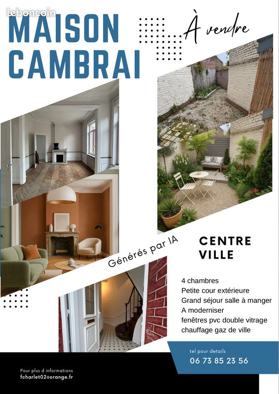 Maison 6 pièces 128 m² · à Cambrai · 128 m² · 170 000 €