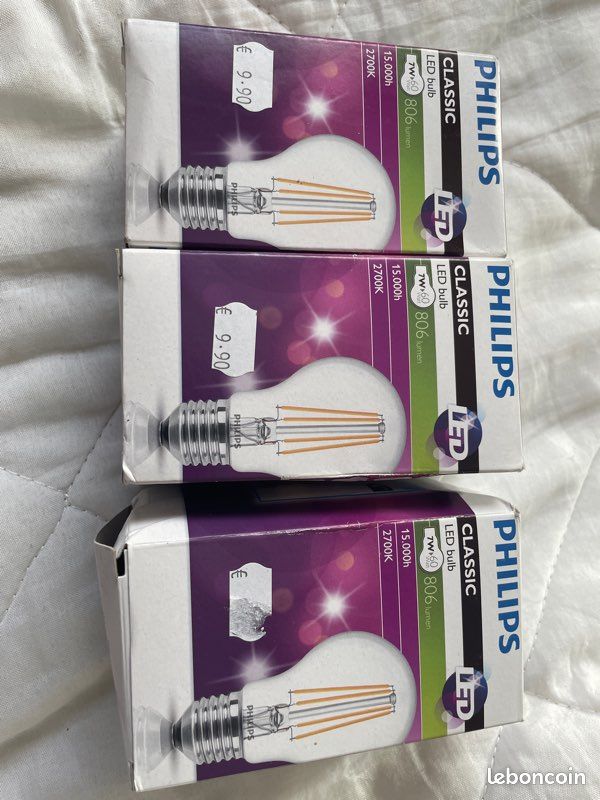 Ampoule philips Led 2700 k 7w (image 1)