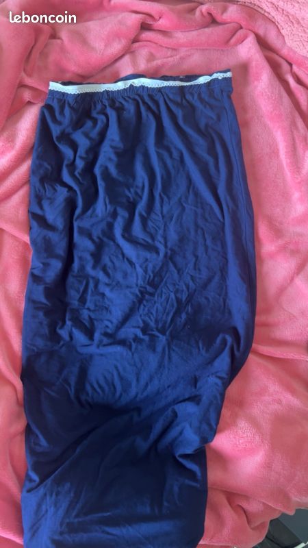 Robe sans bretelles bleu (image 1)