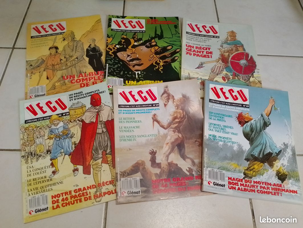 Collection de 49 magazines BD VECU, L’histoire c’est aussi L’aventure - Années 80 (image 8)