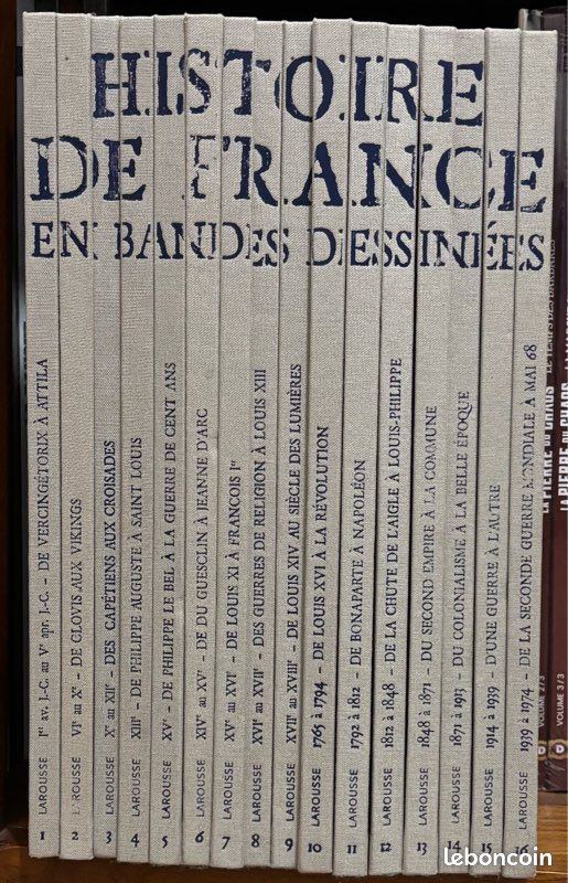 Collection Histoire De France En BD - 16 Volumes Larousse/Le Monde 2008, Complet Très Bon état