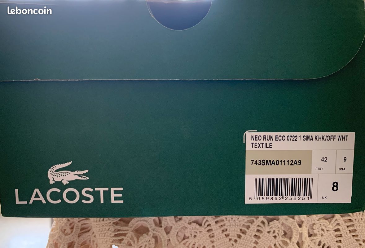 Lacoste Neo run eco pointure 42 neuves (image 8)