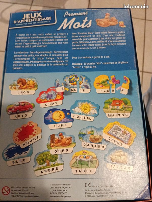 Jeu d'apprentissage Premiers mots Ravensburger (image 2)